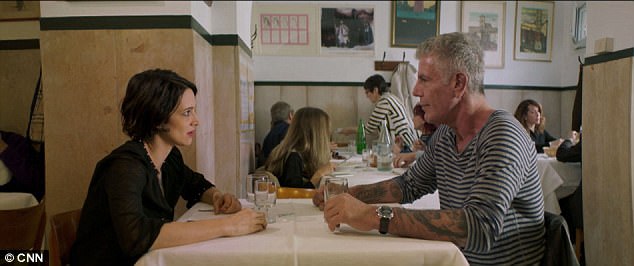 bourdain is reportedly dating actress asia argento who he met last year when she appeared