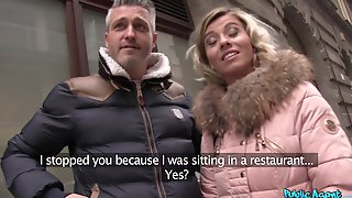 hot blonde vicky love fucked in pov public agent for quick money