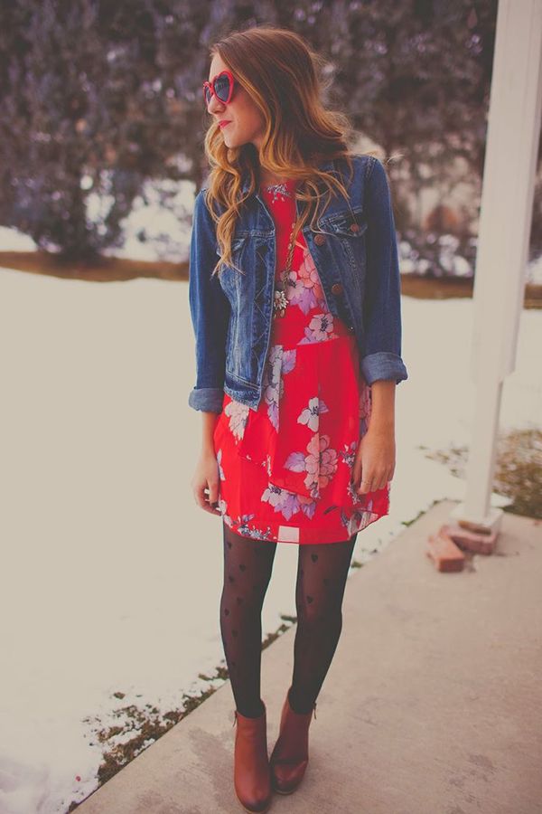style tips on how to wear dresses in the winter while staying warm